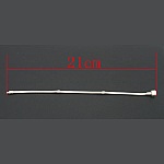 Europäisches Clip-Armband 21 cm mit glatter Schließe 925er Silber beschichtet