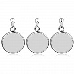 Cabochonhalter rund 16 mm Edelstahl Nr. 04