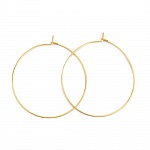 Ohrringhalter Creole Edelstahl vergoldet Nr. 03-30 mm x 5 Paare