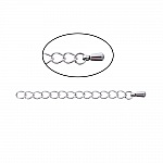 Verlängerungskette für Halskette Edelstahlarmband 6 cm Nr. 02