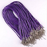 10 Halsbänder aus Kunstleder mit 1,5 mm Durchmesser 40 cm AF-02-4 