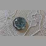 runder Glas-Cabochon 12mm blaue Blume 025 