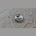 runder Glas-Cabochon 10mm Vögel 018 
