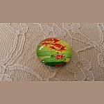 runder Glas-Cabochon 20mm Blume 01-051 