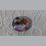 runder Glas-Cabochon 20mm Blume 01-020 