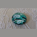 runder Glas-Cabochon 25mm Blume 01-036 