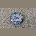 runder Glas-Cabochon 25mm Blume 010 