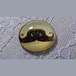 cabochon rund glas 25mm schnurrbart 032 