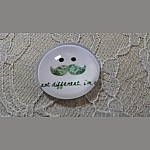 runder Glas-Cabochon 25mm Schnurrbart 028 