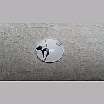 runder Glas-Cabochon 25mm Katze 006 