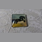 quadratischer Glas-Cabochon 30mm 029 
