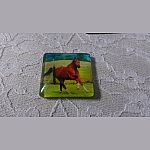 quadratischer Glas-Cabochon 30mm 027 