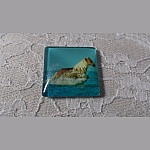 quadratischer Glas-Cabochon 30mm 022 