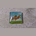 quadratischer Glas-Cabochon 30mm 014 