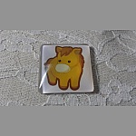 quadratischer Glas-Cabochon 30mm 011 