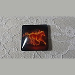 quadratischer Glas-Cabochon 30mm 006 