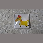 quadratischer Glas-Cabochon 30mm 005 