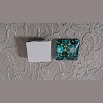 quadratischer Glas-Cabochon 25mm 047 