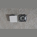 quadratischer Glas-Cabochon 25mm 044 