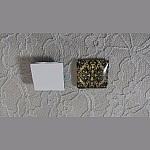 quadratischer Glas-Cabochon 25mm 031 