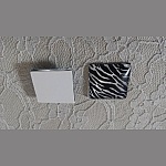 quadratischer Glas-Cabochon 25mm 028 