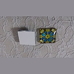 quadratischer Glas-Cabochon 25mm 026 