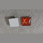 quadratischer Glas-Cabochon 25mm 025 