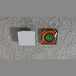 quadratischer Glas-Cabochon 25mm 022 