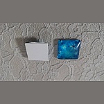 quadratischer Glas-Cabochon 25mm 019 