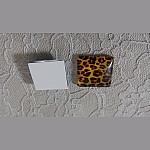 quadratischer Glas-Cabochon 25mm 017 