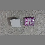 quadratischer Glas-Cabochon 25mm 015 