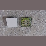 quadratischer Glas-Cabochon 25mm 004 