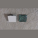 quadratischer Glas-Cabochon 25mm 003 