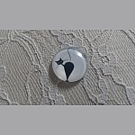 runder Glas-Cabochon 20mm Katze 002 