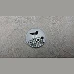 runder Glas-Cabochon 20mm Vögel 018 