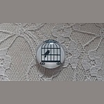 runder Glas-Cabochon 20mm Vögel 015 