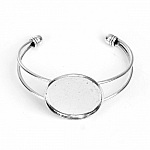 1 Armband mit Cabochon-Halterung + 1 Glas-Cabochon 30 mm Nr. 01
