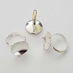 Einstellbarer Ringhalter mit 4-Krallen-Tray Silber Nr. 01