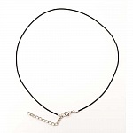 1 Halsband 48 cm PVC rund 1.5 mm Karabinerverschluss