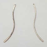 Stange Gebogene Stange Metall Silber 1 Ring N°02 Silber