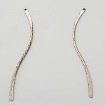 Stange Gebogene Stange Metall Silber 1 Ring N°03 Silber