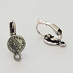 Halter Ohrring Dormeuse N°106 x 1 Paar Silber