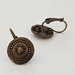 Halter Ohrring Dormeuse Nr. 116 x 1 Paar Bronze