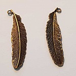 Breloque Plume N°11 Bronze