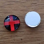 cabochon rond en verre 10mm divers 023