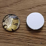 cabochon rond en verre 16mm divers 009