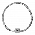 Bracelet Acier Inoxydable N°04 Argent Fermoir Clip 18 cm
