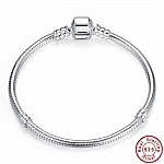 Bracelet Argent 925 Fermoir Clip 18 cm