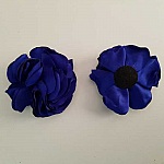 Fleur Tissus Uni 6 pétales N°01-08