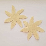 Jolie petite fleur en Feutrine 80 mm N°07-01 x 2 pièces